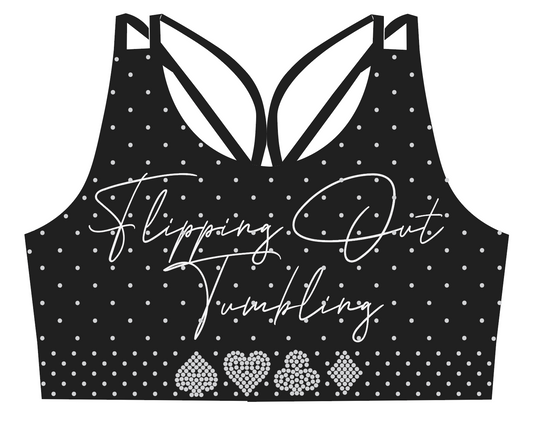 Flipping Out Tumbling Sports Bra