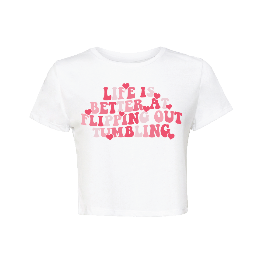 "Life Is Better" VDAY White Crop